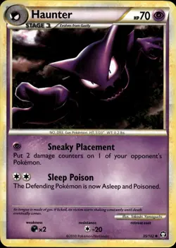 Haunter 35/102 | HGSS - Triumphant | Pokemon TCG | English | Uncommon - Image 1