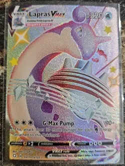 Pokemon 2021 Shining Fates Lapras VMAX SV111 NM or better - Image 1