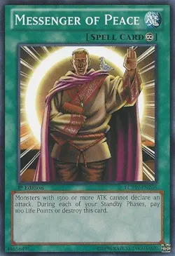 Yugioh! LP Messenger of Peace - LCYW-EN266 - Common - 1st Edition Lightly Played - Image 1