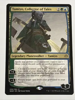 MTG War of the Spark Tamiyo, Collector of Tales 220/264 NM Rare - Image 1