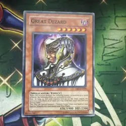 Yugioh! Great Dezard DB2-EN220 Super Rare VLP/NM - Image 1