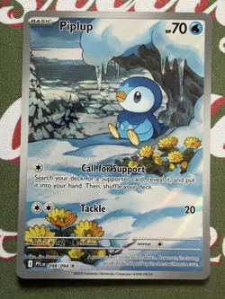 Pokemon TCG - Phantasmal Flames - Piplup 098/094 - Illustration Rare Pack Fresh - Image 2