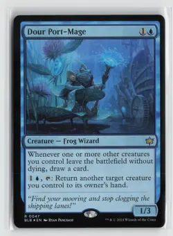Dour Port-Mage 0047 Foil Bloomburrow BLB MTG Magic - Image 1