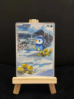 Pokemon Cards Piplup 098/094 Me02: Phantasmal Flames Holo Pack Fresh NM - Image 1