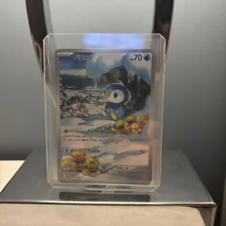 Pokemon Piplup 098/094 Me02: Phantasmal Flames Holo Pack Fresh NM - Image 1