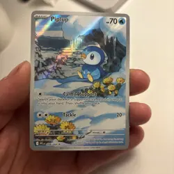 Pokemon Piplup 098/094 Me02: Phantasmal Flames Holo Pack Fresh NM - Image 3