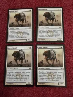 Magic The Gathering MTG Boros Mastiff Play Set Of 4 Dragon's Maze - Image 1