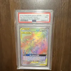 Pokemon Moltres & Zapdos & Articuno GX 69/68 Hidden Fates Secret Rare PSA 9 300… - Image 1