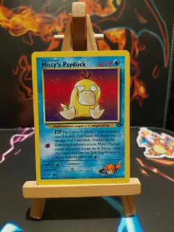 Pokemon TCG Gym Challenge Misty's Psyduck Card 90/132 Regular Common LP/NM - Image 1