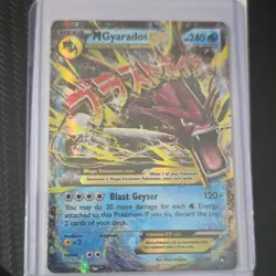 Pokemon M Gyarados EX Breakpoint Full Art Ultra Rare Holo Card 27/122 240 HP - Image 1