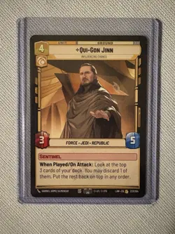 Star Wars Unlimited Qui-Gon Jinn Unit Card 237/264 FFG Regular English - Image 1