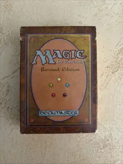 1994 Magic The Gathering Deckmaster Revised - Writing On Box, Cards Very Good - Image 1