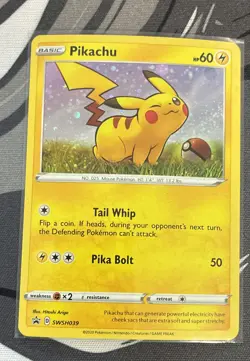 Pikachu SWSH039 SWSH: Sword & Shield Promo Cards Holo - Image 1