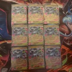 Pokemon TCG Phantasmal Flames Mega Charizard X Ex 9 Card Lot - Image 1
