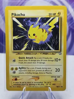 Pokemon Pikachu 50HP Neo Genesis 70/111 Common Basic Regular Card - Image 1