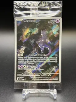 MEWTWO SVP 052 Scarlet Violet 151 Promo Illustration Rare Pokemon Card SEALED - Image 1