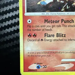 Infernape Holo Rare Diamond and Pearl Pokemon Card 5/130 HP - Image 4