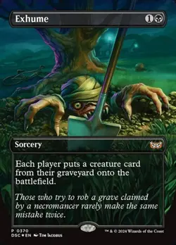 Exhume - Foil Extended Art Bundle Promo DSC NM MTG - Image 1
