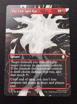 MTG The Last Agni Kai (Borderless) Normal Avatar: The Last Airbender #314 NM - Image 1