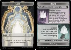 Moderate Play, English MTG Regular Copy (0004) // Royal Role / Virtuous Role (00 - Image 1