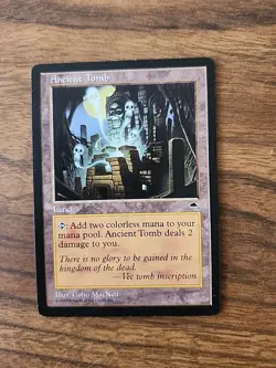 Magic The Gathering Tempest Ancient Tomb #315 Lightly played - Image 1