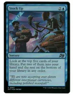 MTG Stock Up Foil Aetherdrift Magic The Gathering TCG - Image 1