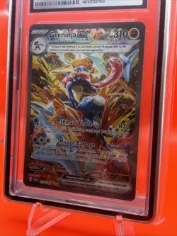 🔥 Pokemon TCG - Greninja EX SIR - Twilight Masquerade - CGC 10 w/ Hard Case ⁉ - Image 2