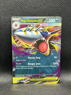 Mega Sharpedo ex 061/094 DOUBLE RARE HOLO Phantasmal Flames Me02 Pokemon Foil - Image 3