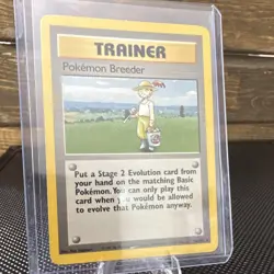 Pokemon Breeder Base Set Trainer Rare 76/102 1999 English Regular - Image 1