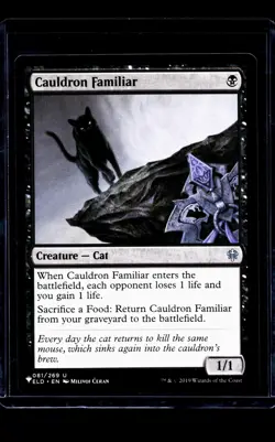 2019 MTG Magic the Gathering LIST The List Reprint #81 Cauldron Familiar LP - Image 1