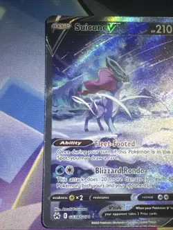 Suicune V 2023 Full Art #GG38 Galarian Gallery Crown Zenith Pokemon English NM - Image 3