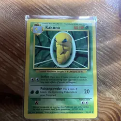 Pokemon TCG Kakuna Base Set 33/102 Regular Unlimited Uncommon MP - Image 1