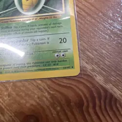 Pokemon TCG Kakuna Base Set 33/102 Regular Unlimited Uncommon MP - Image 5