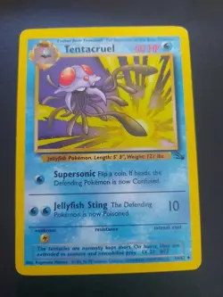 Pokemon TCG Tentacruel Fossil #44/62 Regular Unlimited Uncommon - Image 1