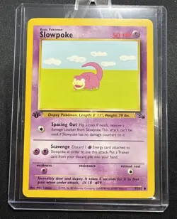 Slowpoke 55/62 (1st Edition) Pokemon Fossil NM/LP - Image 3