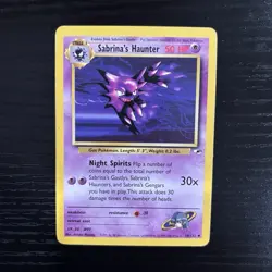 Pokemon Gym Heroes Uncommon Regular 50 HP Sabrina's Haunter 058/132 Eng - Image 1