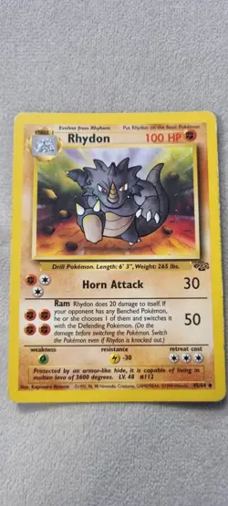 Rhydon - Pokemon TCG - MP - Uncommon - Jungle Set 45/64 - Image 1