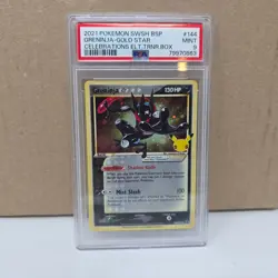 Pokemon Celebrations 25th Anniversary Greninja Gold Star#144 Mint PSA 9 - Image 1