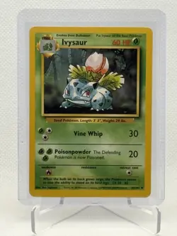 1999 Wizards Pokemon Base Set Unlimited Ivysaur 30/102 Non-Holo NM+ - Image 1
