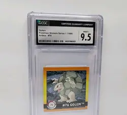 Golem #76 1999 Pokemon Artbox Sticker Graded CGC Mint 9.5 - Image 3