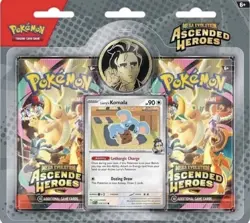 NEW Pokemon TCG: Mega Evolution Ascended Heroes 2 Pack Blister Larry's Komala - Image 1
