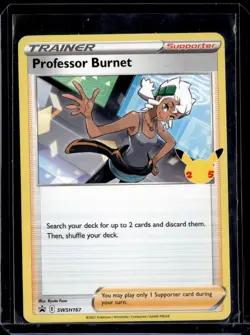Professor Burnet SWSH167 / 25th SW&SH Black Star Promo 2021 (NM) / Pokemon TCG - Image 1