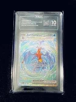 TAG 10 Gem Mint Garchomp EX 245/182 Special Illustration Rare SIR Pokemon 2023 - Image 1