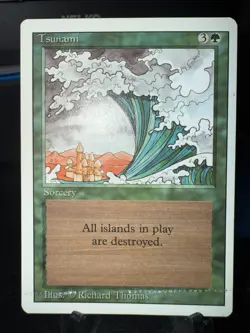 MTG Magic the Gathering Revised Edition Tsunami - Image 1