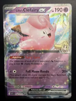 Pokemon 2026 Ascended Heros Lillie’s Clefairy EX#076/217 Double Rare NM - Image 1