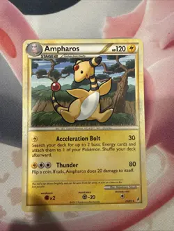Pokemon TCG Ampharos Call of Legends 23/95 Regular Rare Non Holo - LP/MP - Image 1