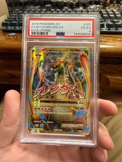 2016 Pokemon XY Evolutions #101 FA M Charizard EX PSA 4 VG-EX - Image 1