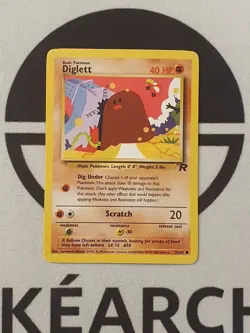 Pokemon Karte Digda 52/82 Team Rocket Set Pokemon 1999 Vintage TCG Diglett - Image 1