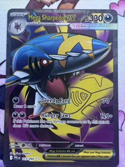 Pokemon TCG Phantasmal Flame Mega Sharpedo Ex 113/094 Ultra Rare Near Mint NM - Image 3