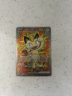 Pokemon TCG Meowth ex 121/088 Special Illustration Rare Perfect Order -In Hand - Image 1